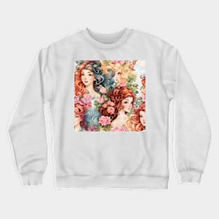 Princesses Pattern 13 Crewneck Sweatshirt